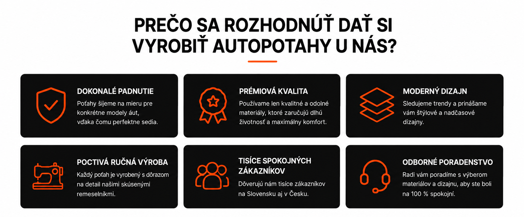 výhody autopotahov