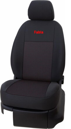 Autopoťahy TKANINA red FABIA II