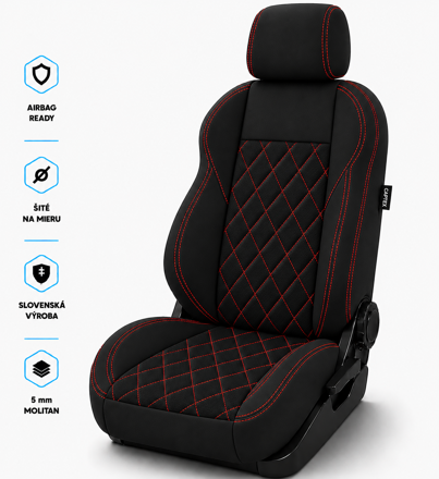 Autopoťahy EXCLUSIVE MONTE CARLO RED