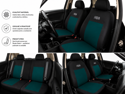 Autopotahy RS DESIGN green FABIA I.