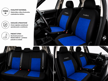 Autopoťahy FABIA III RS BLUE