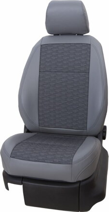 AUTOPOŤAHY LEATHER LOOK 703 GREY