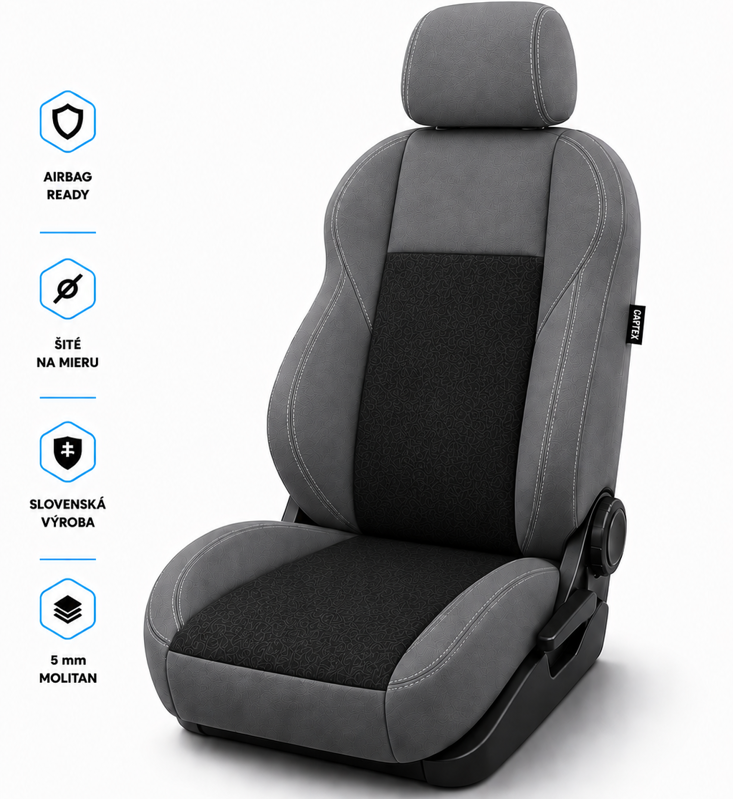Autopoťahy EXCLUSIVE BLACK - GREY