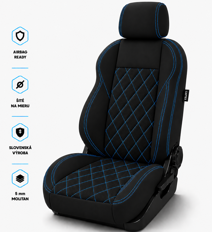 Autopoťahy EXCLUSIVE MONTE CARLO BLUE