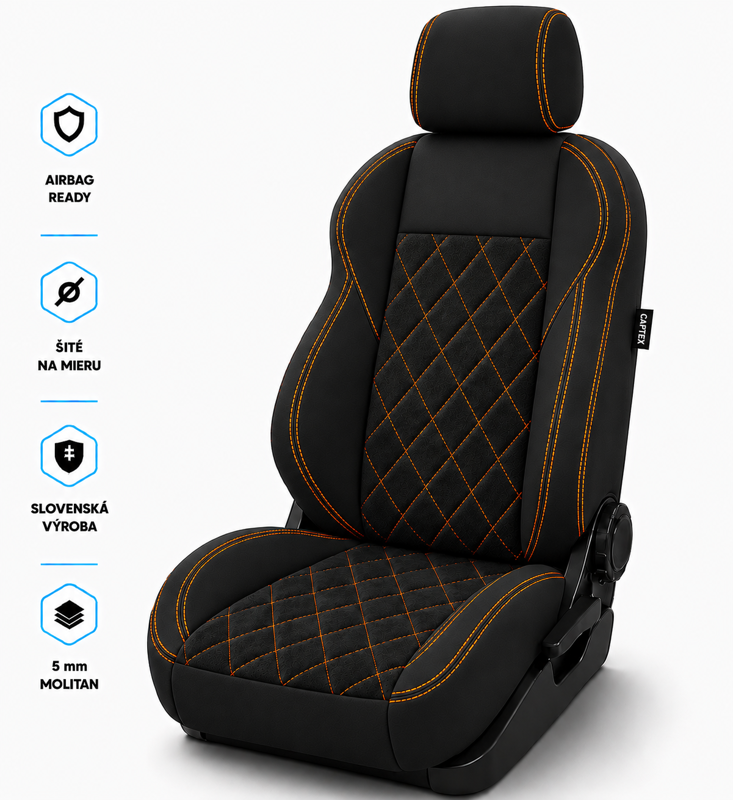 Autopoťahy EXCLUSIVE MONTE CARLO ORANGE
