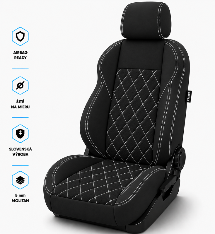 Autopoťahy EXCLUSIVE MONTE CARLO WHITE