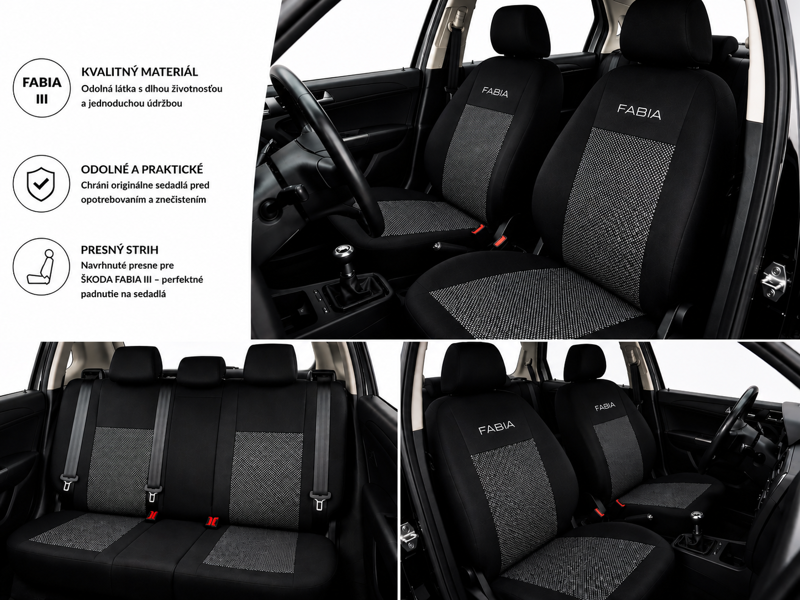 Autopoťahy TK GREY FABIA III